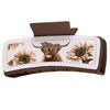 Wholesale leather PU yak Chrysanthemum White square simple all-match shark grip high Skull top